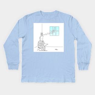 Thoughts Kids Long Sleeve T-Shirt